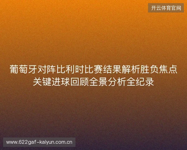 葡萄牙对阵比利时比赛结果解析胜负焦点关键进球回顾全景分析全纪录